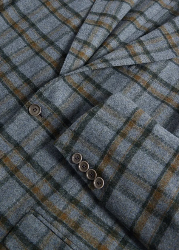 Wool & Cashmere Plaid Jacket