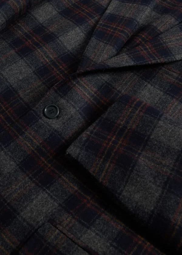 Wool & Cashmere Plaid Jacket