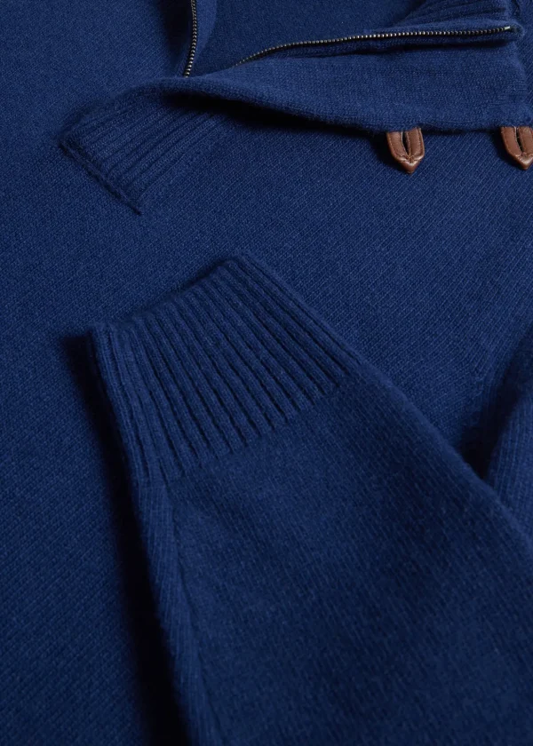 Wool & Cashmere Quarter Zip Pullover