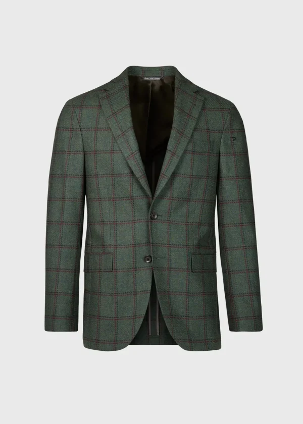 Wool & Cashmere Windowpane Jacket