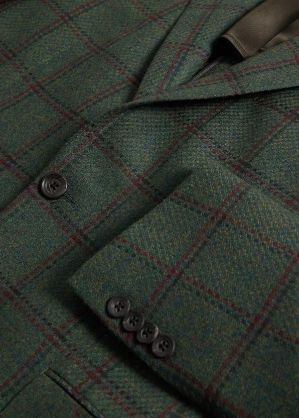 Wool & Cashmere Windowpane Jacket