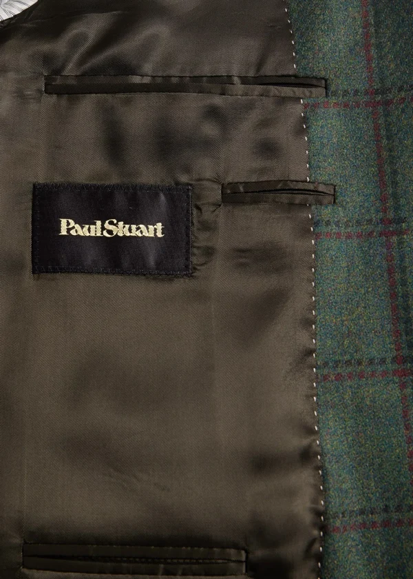 Wool & Cashmere Windowpane Jacket