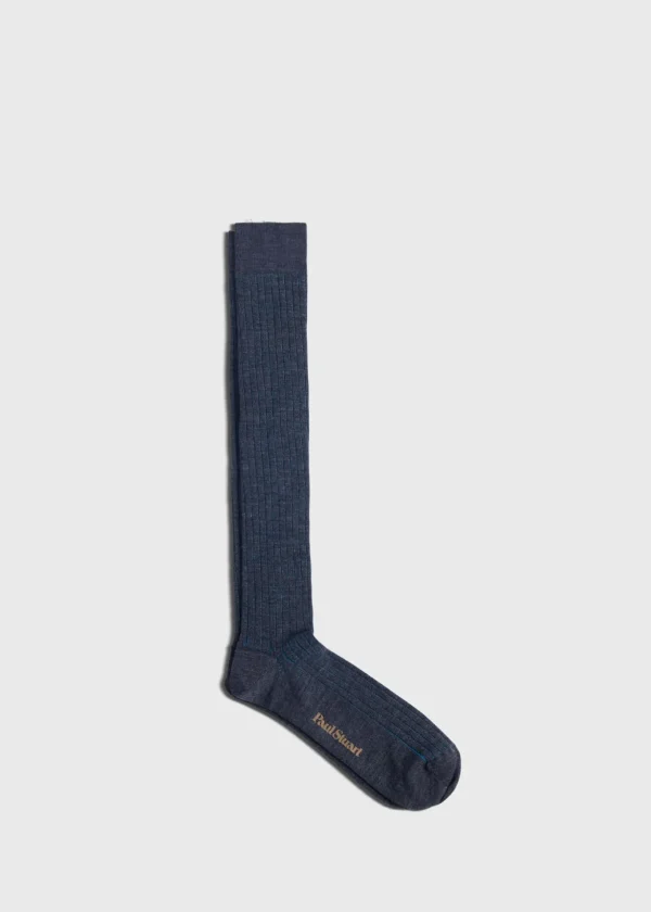 Wool & Cotton Shadow Stripe Sock