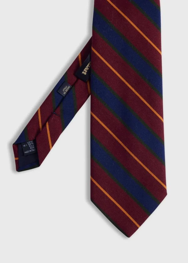 Wool & Cotton Stripe Tie
