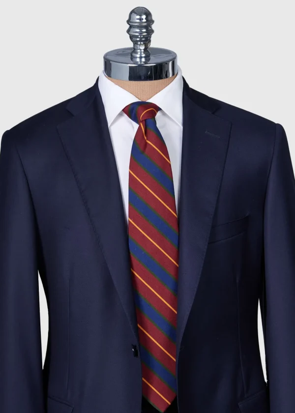 Wool & Cotton Stripe Tie