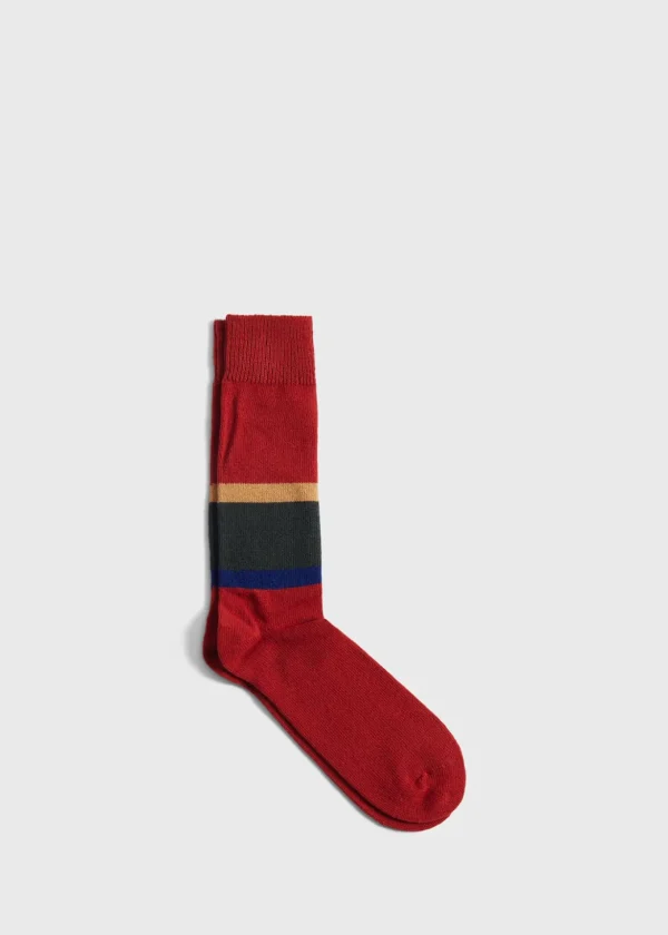 Wool Blend Colorblock Boot Sock