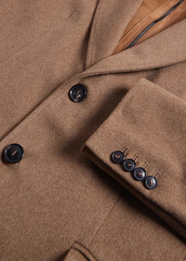 Wool Coat With Shearling Gilet