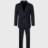 Wool Double Breasted Shawl Collar Tuxedo