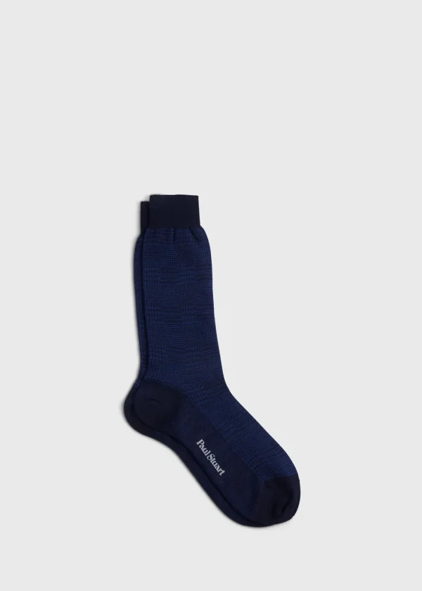 Wool Glen Plaid Sock