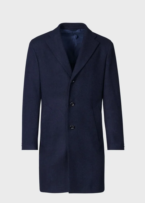 Wool Herringbone Coat