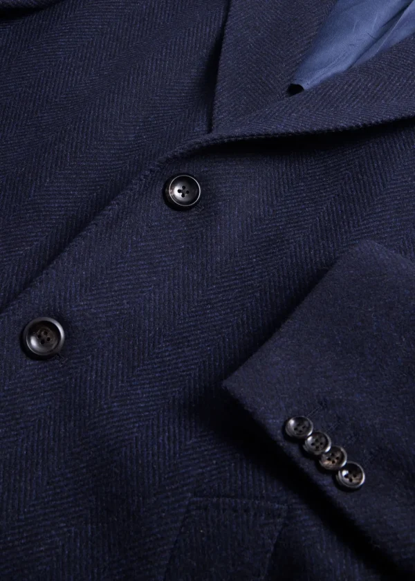 Wool Herringbone Coat