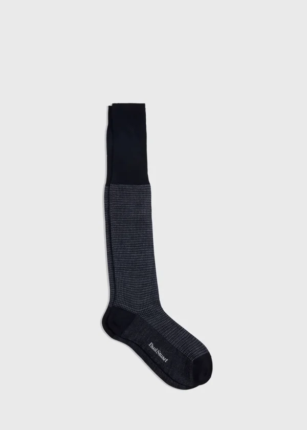 Wool Houndstooth Sock