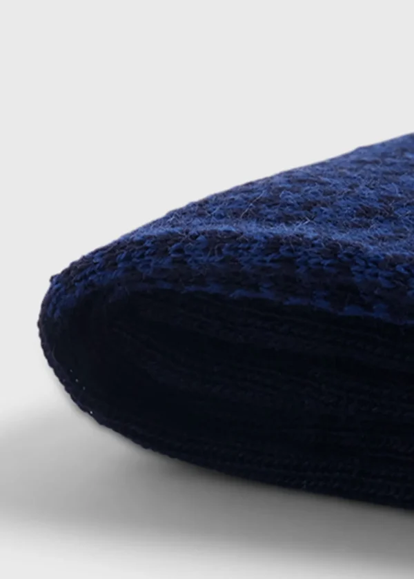 Wool Houndstooth Sock