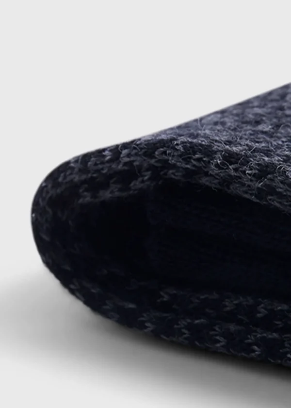 Wool Houndstooth Sock