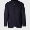 Wool Jersey Blazer With Gilet