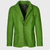 Wool Knit Raw Edge Jacket