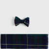 Wool Plaid Bow Tie And Cummerbund Set