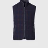 Wool Plaid Quilted Vest