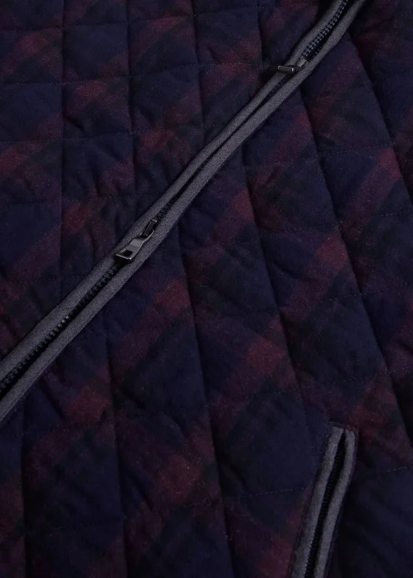 Wool Plaid Quilted Vest