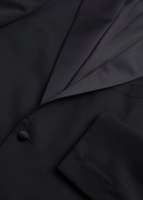 Wool Tuxedo With Satin Notch Lapel