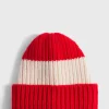 Wool Two Color Striped Beanie