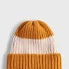 Wool Two Color Striped Beanie