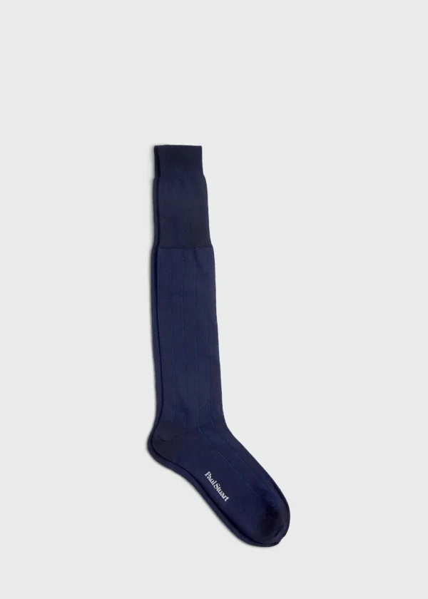 Wool Vertical Dash Stripe Sock