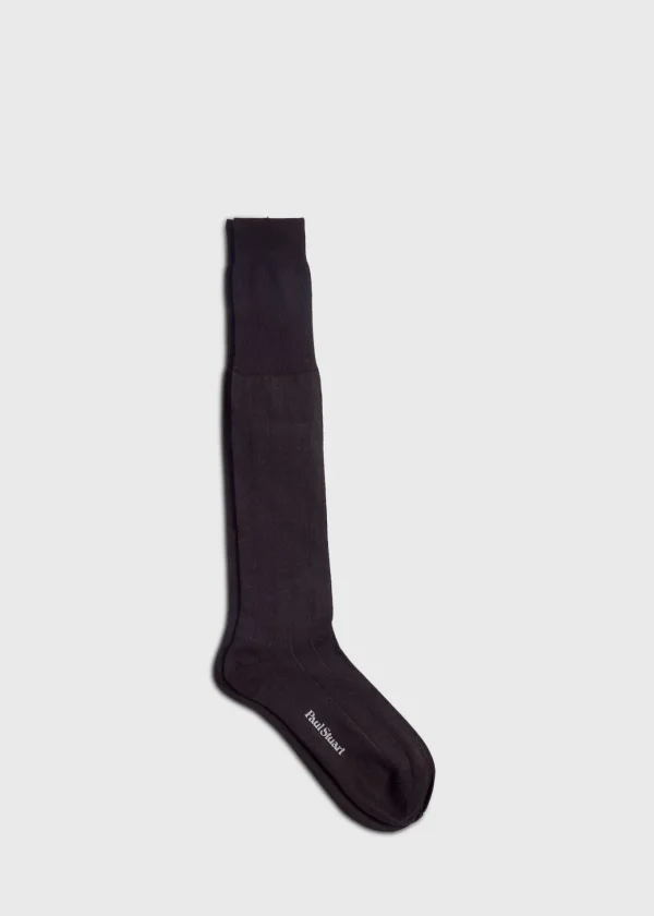 Wool Vertical Dash Stripe Sock