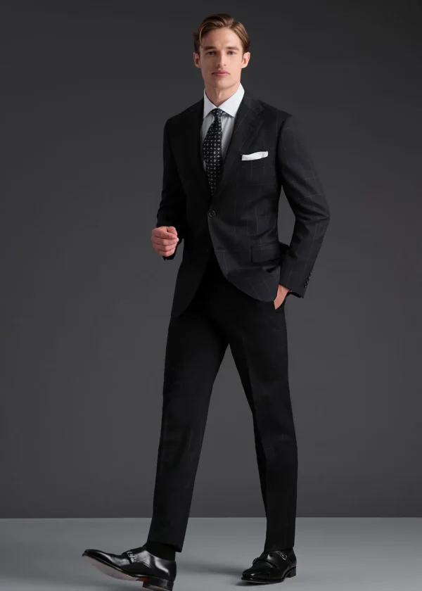 Wool Windowpane Suit