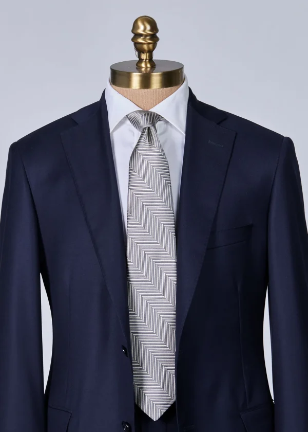 Woven Silk Chevron Tie