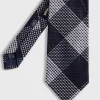 Woven Silk Patchwork Plaid Tie