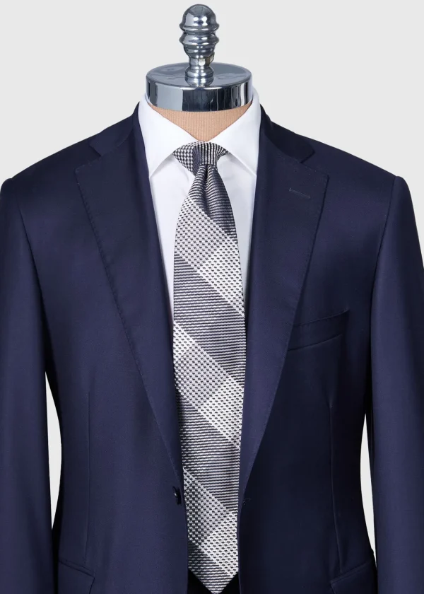 Woven Silk Patchwork Plaid Tie