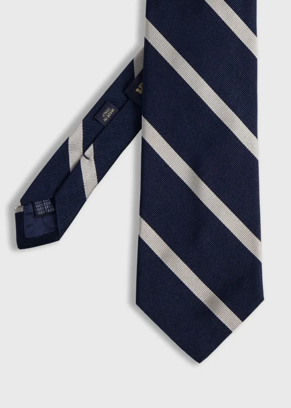 Woven Silk Regimental Stripe Tie