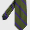 Woven Silk Regimental Stripe Tie
