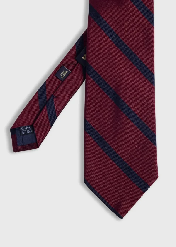 Woven Silk Regimental Stripe Tie