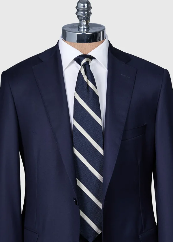 Woven Silk Regimental Stripe Tie