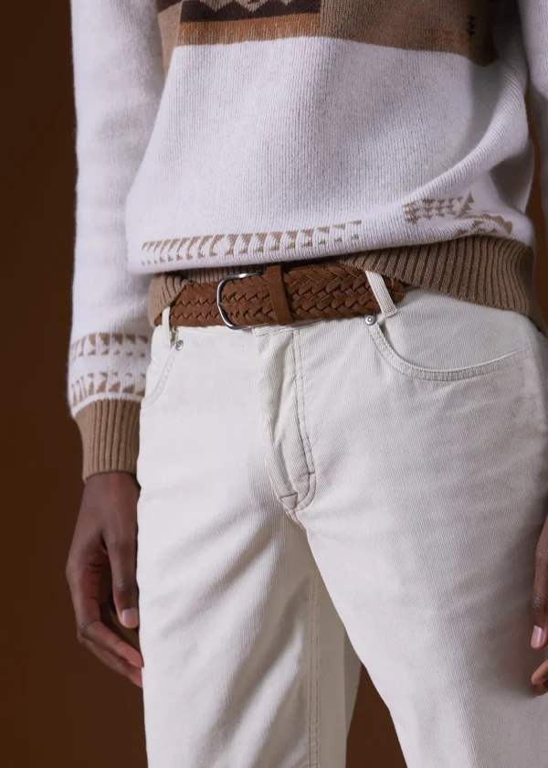 Woven Suede Belt