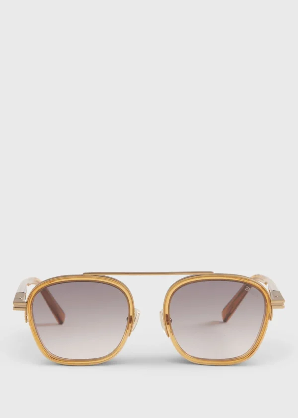 Zegna Shiny Gold Geometric